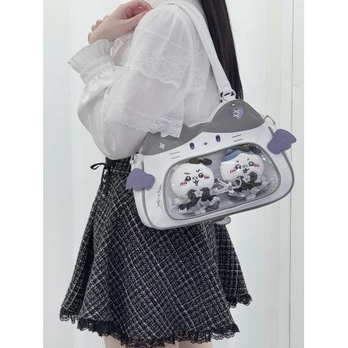 日稚商店原創貓咪痛包大容量小食量娃包尼龍斜後後背包可愛學生電腦包