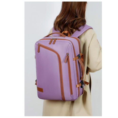 新款大容量雙肩包女輕便旅行包男商務電腦包出差登機後後背包學生書包