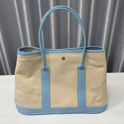 Trader Joe's包缺德舅帆布花園包大容量撞色手提包單肩斜背托特包