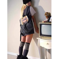 COYSEIO合作款 26春韓國代娃娃圖案印花雙肩包迷你化妝包套裝