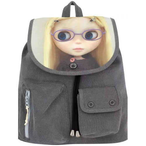 COYSEIO合作款 26春韓國代娃娃圖案印花雙肩包迷你化妝包套裝