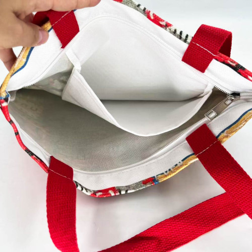 原創藝術帆布包袋個性設計感托特包不掉色單肩酷文藝小衆怪奇物語