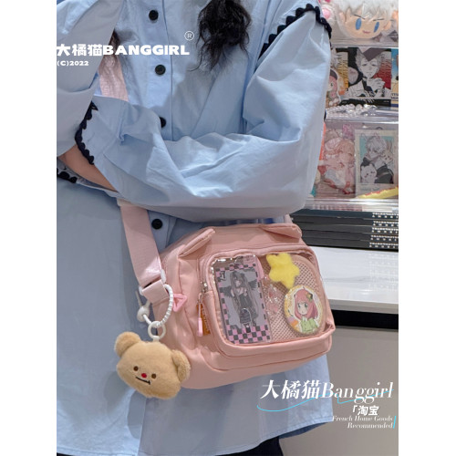 2026新款軟萌單肩斜後後背包大兒童可愛包包學生小包包通勤手機後後背包女