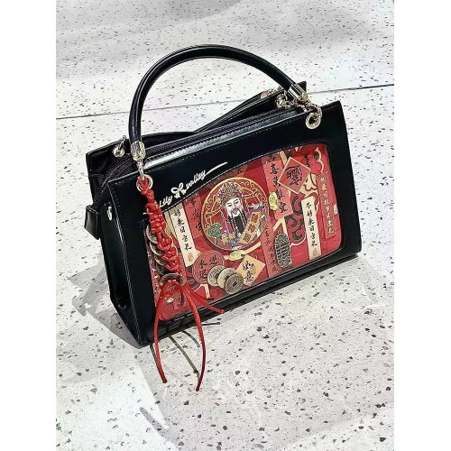 【聆藍春旭】原創痛包手提單肩斜後後背包透明百搭古風女小食量