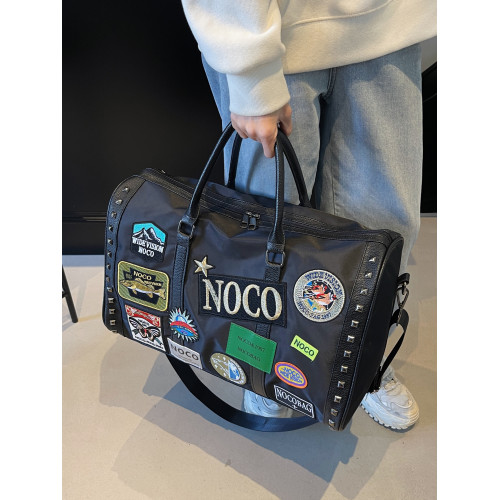 短途旅行包2025新款時尚刺綉小衆輕便大容量健身包男女通用手提包