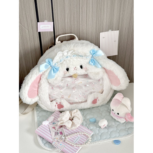 日稚商店原創橘貓雙肩痛包小動物毛絨可愛大容量追星娃包穀子包