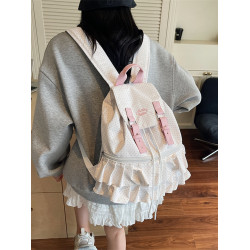 2025新款雙肩包女韓系小衆ins風 大容量高級感學生高顔值少女後後背包