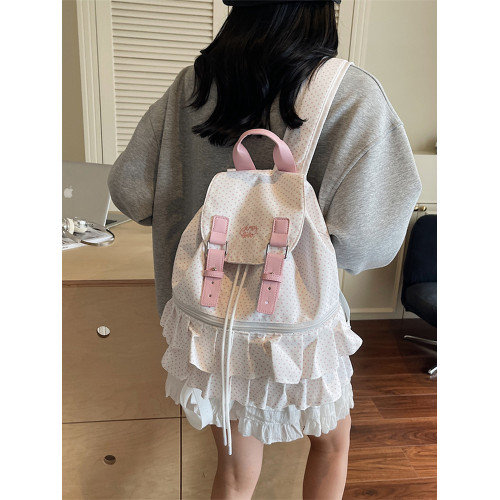 2025新款雙肩包女韓系小衆ins風 大容量高級感學生高顔值少女後後背包