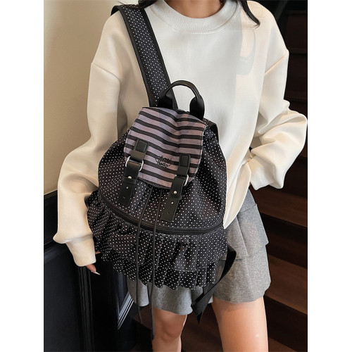 2025新款雙肩包女韓系小衆ins風 大容量高級感學生高顔值少女後後背包