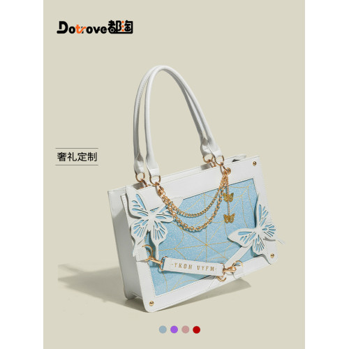 都淘正版原創迷宮蝴蝶大食量痛包二次元少女大容量日常通勤托特包