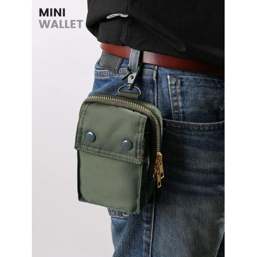 日系迷你TANKER尼龍經典百搭配飾小掛包數碼相機包可穿腰帶小腰包