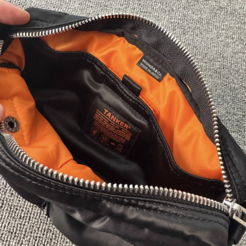 日本吉田PORTER同款TANKER SLING BAG綢緞通勤休閒百搭單肩斜後後背包