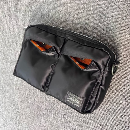 日本吉田PORTER同款TANKER SLING BAG綢緞通勤休閒百搭單肩斜後後背包