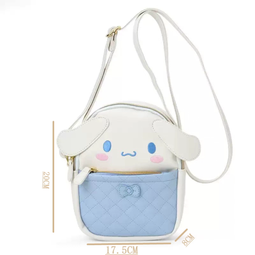 庫洛米美樂迪學院風雙肩包女學生PU斜後後背包休閒旅遊輕便百搭旅行包 庫洛米美樂迪學院風雙肩包女學生PU斜後後背包休閒旅遊輕便百搭旅行包