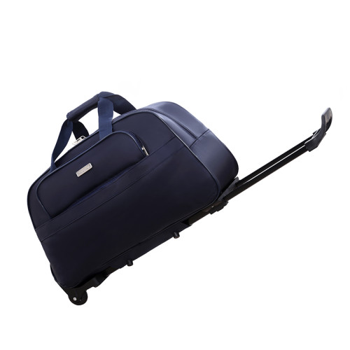 大容量防水行李包可折曡手提帶輪子拉桿包時尚出差登機輕便收納袋