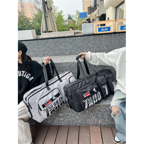 新款羽毛球包男款滑板包大容量球拍包短途旅行包女手提運動裝備包