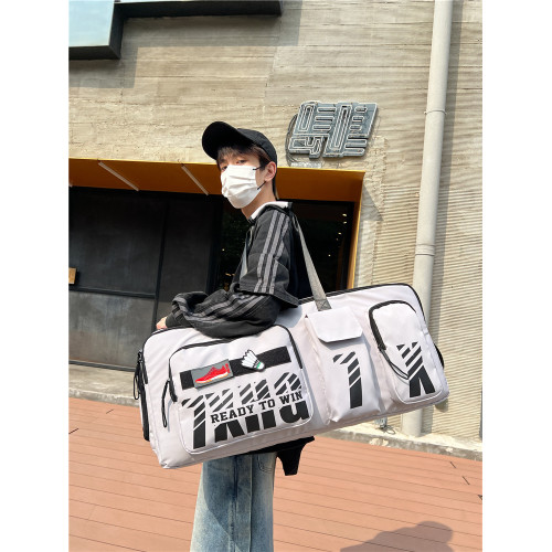 新款羽毛球包男款滑板包大容量球拍包短途旅行包女手提運動裝備包