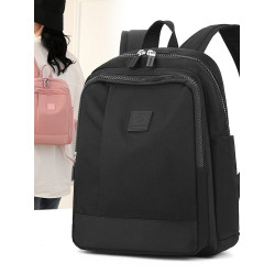 2025新款輕便尼龍雙肩包女簡約通勤防潑水小後後背包百搭休閒學生書包