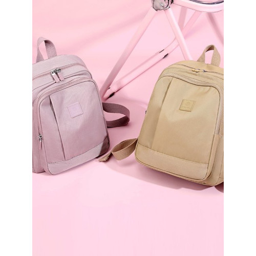 2025新款輕便尼龍雙肩包女簡約通勤防潑水小後後背包百搭休閒學生書包