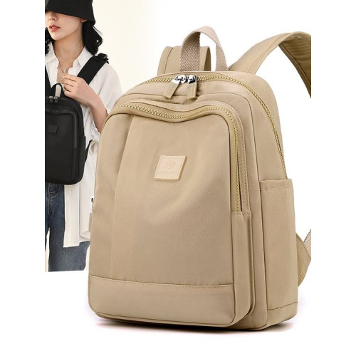 2025新款輕便尼龍雙肩包女簡約通勤防潑水小後後背包百搭休閒學生書包