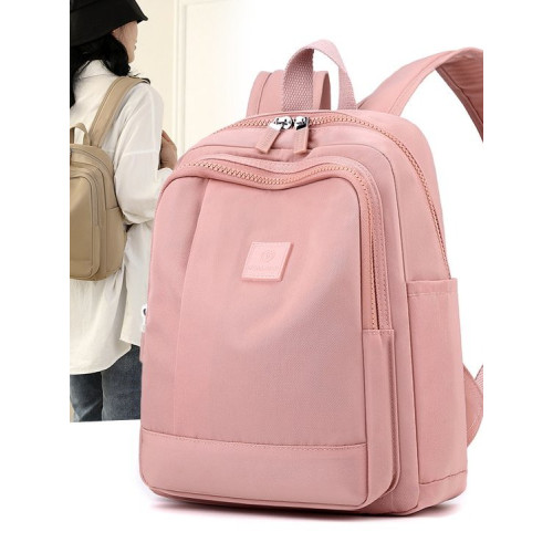 2025新款輕便尼龍雙肩包女簡約通勤防潑水小後後背包百搭休閒學生書包