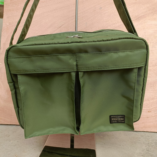 日系包包男士包單肩斜後後背包韓版帆布休閒多功能iPad簡約郵差包男女