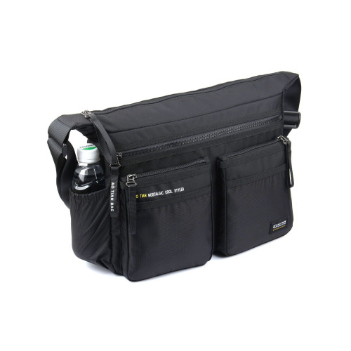 男士斜後後背包大容量生意收錢斜背後後背包便當包單肩包2026新款男士包包