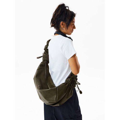 CryingCenter  扭扭包 可抽拉斜後後背包單肩包雙背法通勤日常皮包