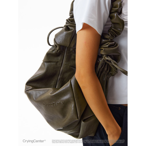 CryingCenter  扭扭包 可抽拉斜後後背包單肩包雙背法通勤日常皮包