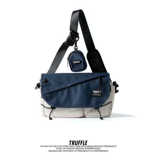 TRUFFLE2026新款單肩斜後後背包男士後後背包大容量挎包女學生郵差包通勤 TRUFFLE2026新款單肩斜後後背包男士後後背包大容量挎包女學生郵差包通勤