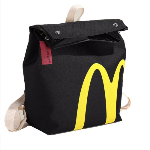 金拱門同款KFC雙肩紙袋後後背包女雙肩包大容量大學生上課休閒聯名款 金拱門同款KFC雙肩紙袋後後背包女雙肩包大容量大學生上課休閒聯名款