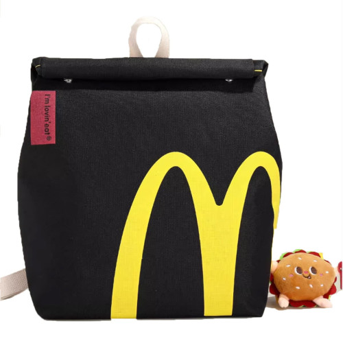 金拱門同款KFC雙肩紙袋後後背包女雙肩包大容量大學生上課休閒聯名款 金拱門同款KFC雙肩紙袋後後背包女雙肩包大容量大學生上課休閒聯名款