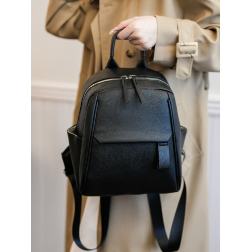 高級感雙肩包女2026新款軟皮純色時尚百搭通勤休閒大容量旅遊後後背包