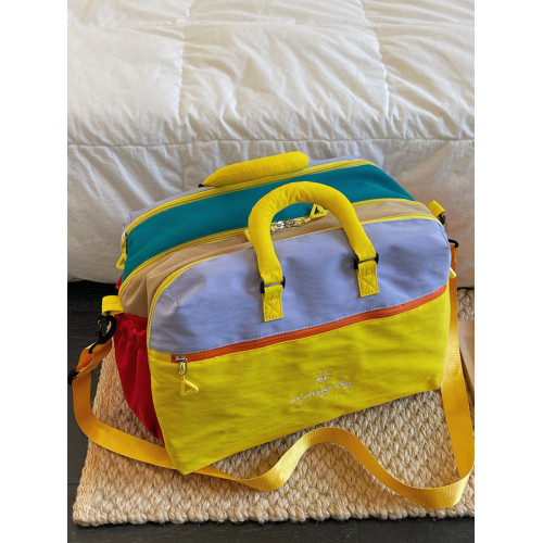 戶外輕便手提旅行包大容量登機收納行李袋乾濕分離運動瑜珈健身包