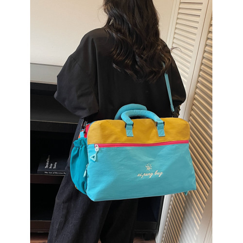 戶外輕便手提旅行包大容量登機收納行李袋乾濕分離運動瑜珈健身包