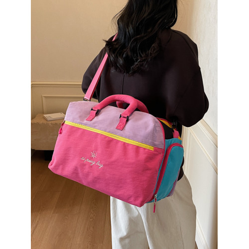 戶外輕便手提旅行包大容量登機收納行李袋乾濕分離運動瑜珈健身包