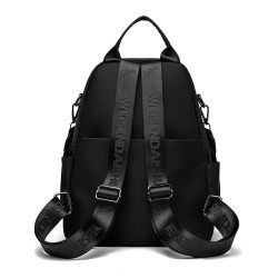 威森袋鼠雙肩包女2025新款尼龍雙肩後後背包時尚旅遊牛津布百搭女士包