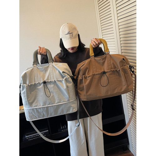 慵懶風輕便旅行大包出門套拉桿包健身可擴容乾濕分離待産包行李包