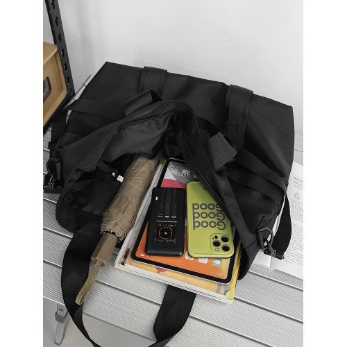 大容量斜後後背包男包潮牌時尚休閒單肩包學生上課手提包電腦包托特包