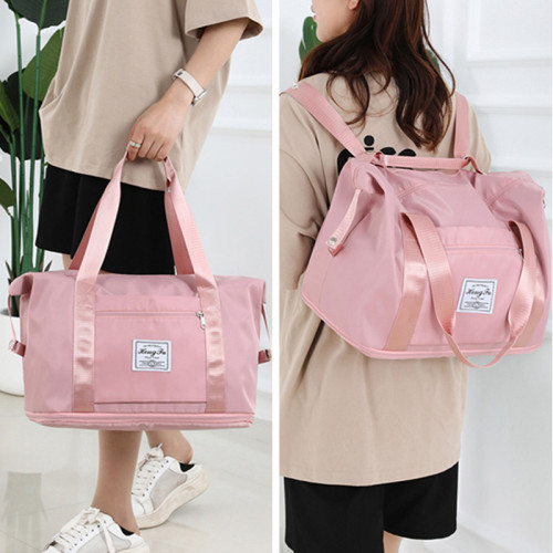 大容量短途旅行雙肩後後背包手提輕便待産包出差可套拉桿箱行李收納包