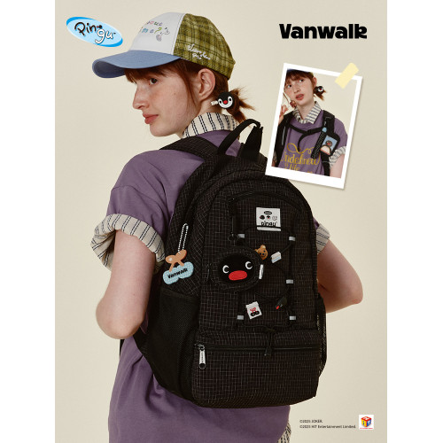 VANWALK Pingu企鵞新款大容量書包高中女生高顔值小衆學生雙肩包 VANWALK Pingu企鵞新款大容量書包高中女生高顔值小衆學生雙肩包