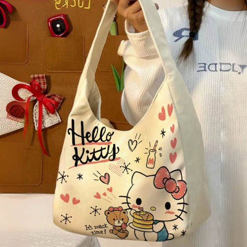 學生通勤托特包帆布包時尚包女手提袋可愛通勤百搭單肩托特大容量