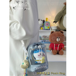 可愛少女斜背小包二次元迷你痛包10cm娃包展示外出可攜式水杯手機包