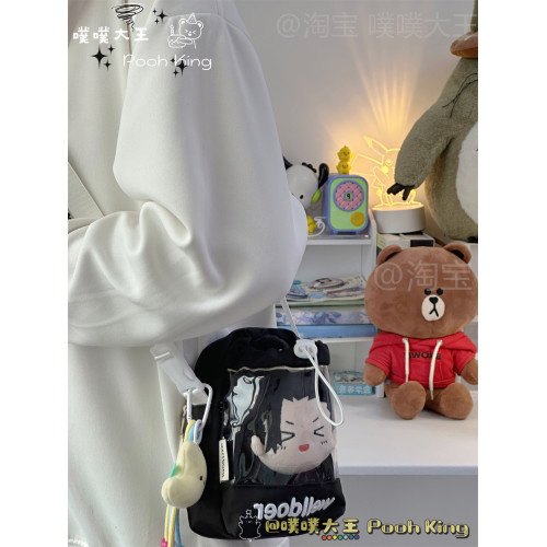 可愛少女斜背小包二次元迷你痛包10cm娃包展示外出可攜式水杯手機包
