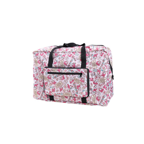 折曡旅行包女手提包可套拉桿箱行李袋大容量可愛登機包防水待産