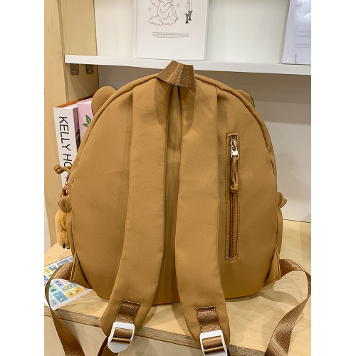 可愛卡皮巴拉水豚雙肩包女2025年新款日系卡通學生書包防水登山包