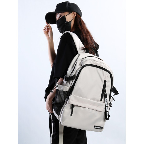 TRUFFLE工裝大容量雙肩包男初中高中書包女輕便出遊電腦旅行後後背包