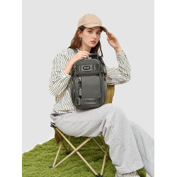 tanmesso休閒戶外男女胸包多功能單肩斜背雙肩包大容量學生後後背包潮