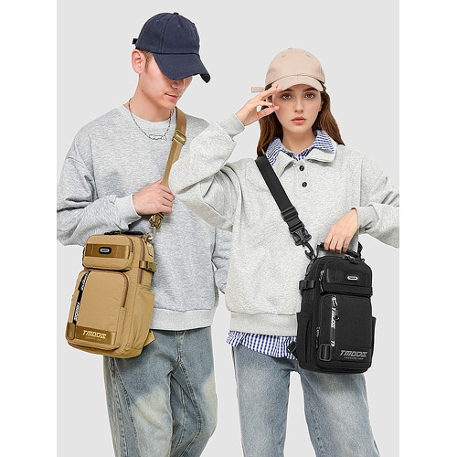 tanmesso休閒戶外男女胸包多功能單肩斜背雙肩包大容量學生後後背包潮 tanmesso休閒戶外男女胸包多功能單肩斜背雙肩包大容量學生後後背包潮