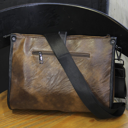 潮流男士單肩包復古簡約通勤斜後後背包時尚百搭大容量男包ipad包 潮流男士單肩包復古簡約通勤斜後後背包時尚百搭大容量男包ipad包